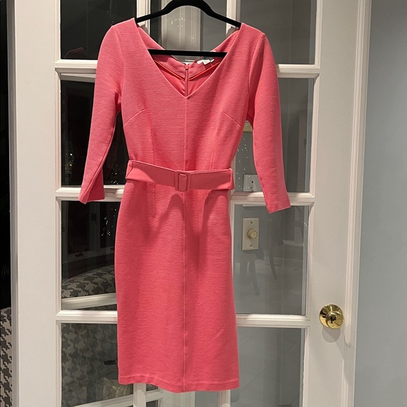 Boden Margie Ottoman V-neck Dress, Sz 2 - Picture 4 of 6